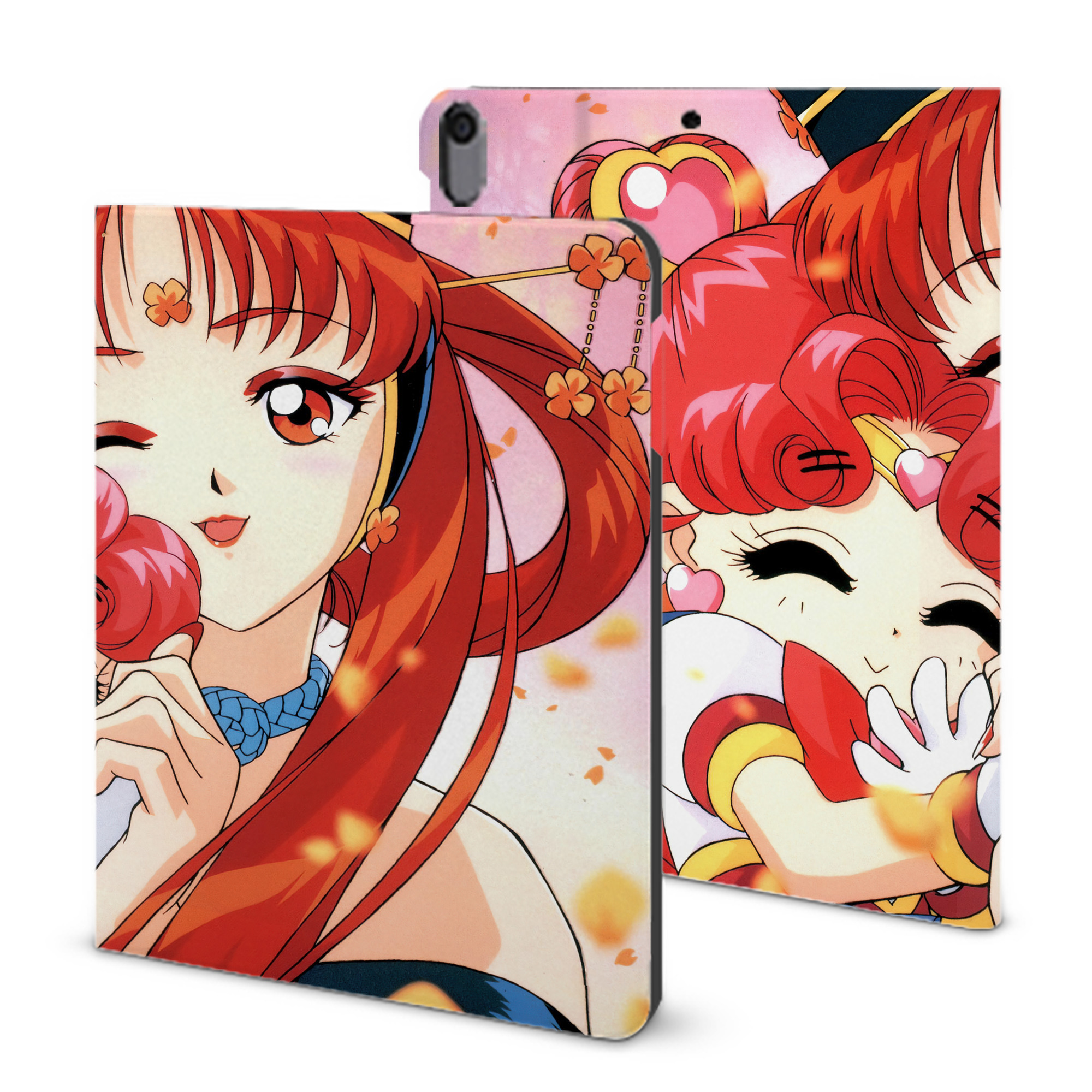 （画像用） 美少女戦士セーラームーン Sailor Moon IPad ケース ブック型 PUレザー TPU 耐衝撃 軽量 薄型 ペン収納なし 全面保護 IPad 各モデル対応